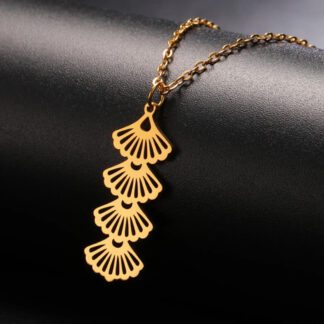 Ginkgo Yaprağı Kolye