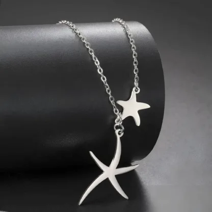 Gümüş Deniz Yıldızı Kolyesi