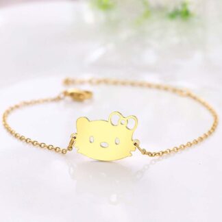 Hello Kitty Gümüş Bileklik