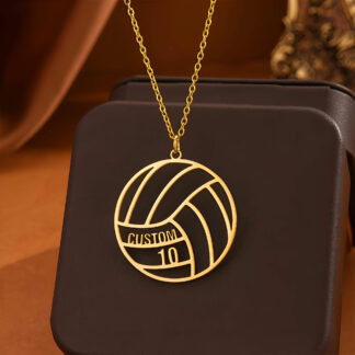 Gümüş İsimli Voleybol Kolyesi